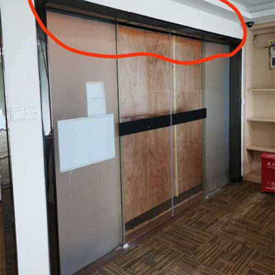 深圳龙华粤商中心安装松下自动感应门