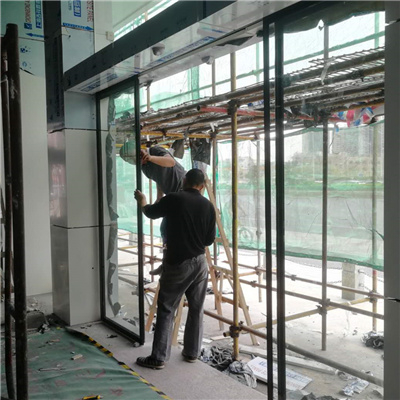 深圳公明新区本田4S店安装welcome欢迎光临威尼斯自动门项目