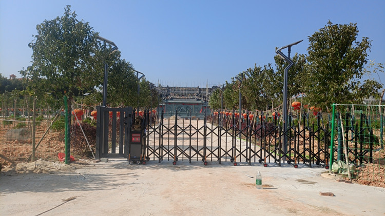 汕尾陆丰潭头电动伸缩门安装项目